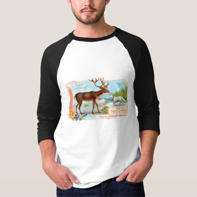 Camiseta Vintage Cariou (Reindeer) e Raposa Árctica (Frente)