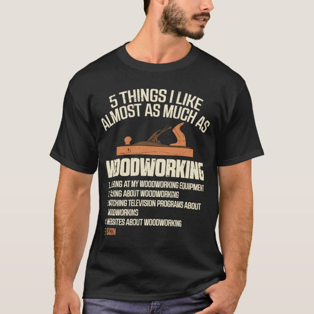 Camiseta Vintage Carpenter - Retro Woodworking (Frente)