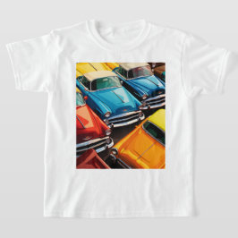 Camiseta Vintage Cars Pattern