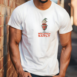 Camiseta Vintage cartoon elf ironic wishes