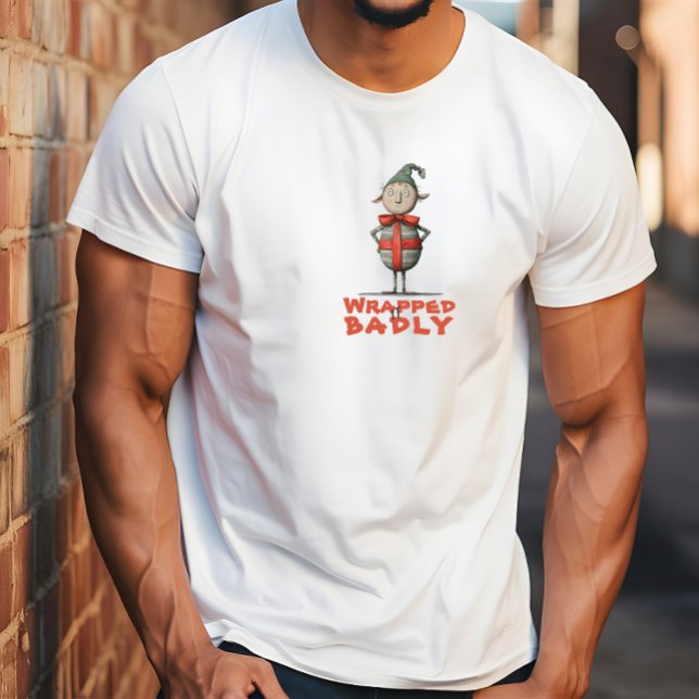 Camiseta Vintage cartoon elf ironic wishes (Criador carregado)