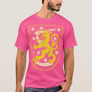 Camiseta Vintage - Casaco de armas desoladas da Finlândia