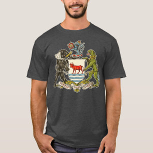 Camiseta Vintage - Casaco de Armas em Oxford