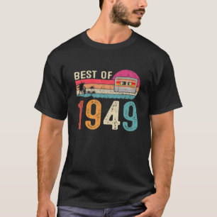 Camiseta Vintage Cassette Best Of 1949 - 73º Aniversário Do