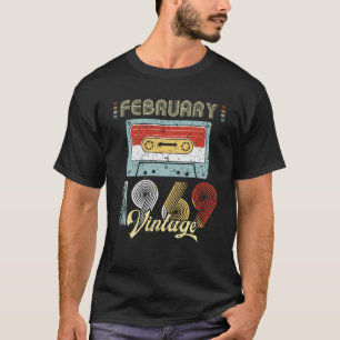 Camiseta Vintage Cassette Tape Fevereiro de 1969 50º Aniver