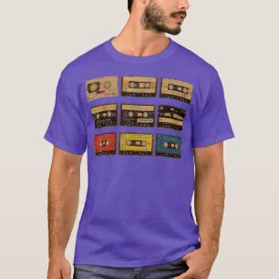 Camiseta Vintage Cassette Tape Pencil 70s 80s 90s Music Mix
