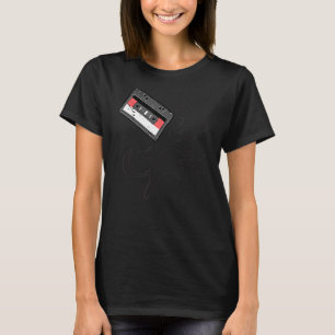 Camiseta Vintage Cassette Tape Pencil 70's Música do anos 8