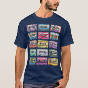 Camiseta Vintage Cassette Tapes Coleção Música do anos 80 9