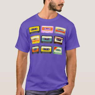 Camiseta Vintage Cassette Tapes Mixtapes Radio DJ 80s 90s