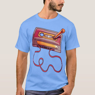 Camiseta Vintage Cassetteape Pencil 70S 80S Retro friends