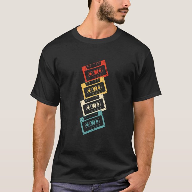 Camiseta Vintage Cassettes (Frente)