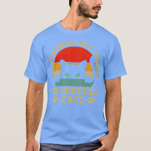 Camiseta Vintage Cat Meow Apresentou, Mas Discutindo