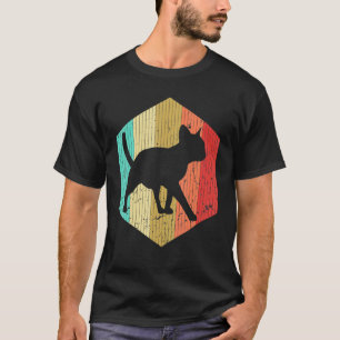 Camiseta Vintage Cat Retro Cat Silhouette Animal 70 80