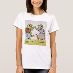 Camiseta Vintage Cat Show Cartão-postal Louis Wain Ilustraç