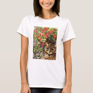 Camiseta Vintage Cat Show Cartão-postal Louis Wain Ilustraç