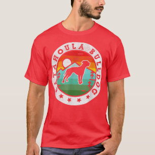 Camiseta Vintage Catahoula Bulldog Retro Dog Mãe Pai