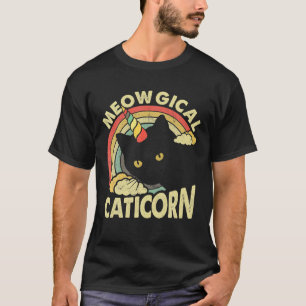 Camiseta Vintage Caticorn Unicorn Cat Kittycorn Girls