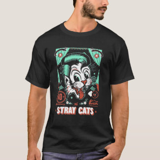Camiseta Vintage Cat's Animals Classic Art Stray Music Band