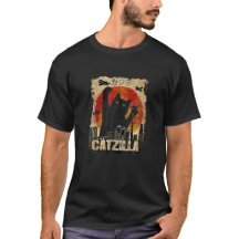 Vintage Catzilla Funny Kitten E Cat