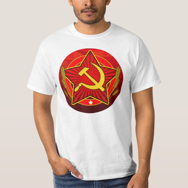Camiseta Vintage CCCP Hammer e Sickle (Frente)