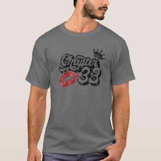 Camiseta Vintage Chapter 33 Classy Lips Happy Birthday 33 Y