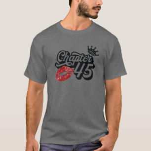 Camiseta Vintage Chapter 45 Classy Lábios Happy Birthday 45