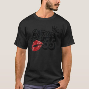 Camiseta Vintage Chapter 55 Classy Lábios Happy Birthday 55