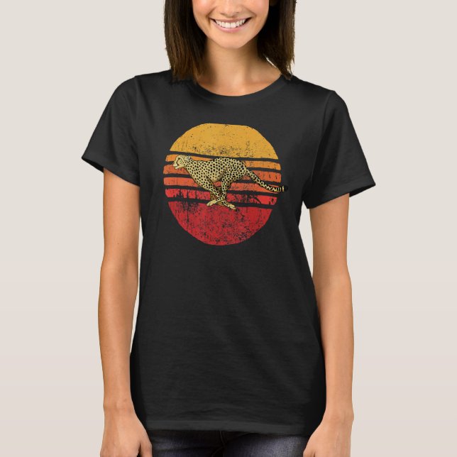 Camiseta Vintage Cheetah Retro Style Cheetah (Frente)