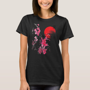 Camiseta Vintage Cherry Blossom Flores Sakura Japonês Sak