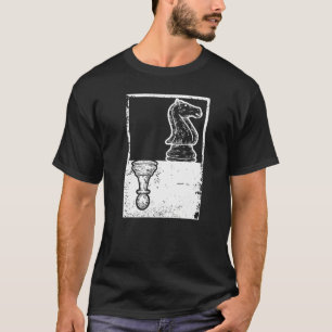 Camiseta Vintage Chess Chessboxe Pawn E Knight Shadow