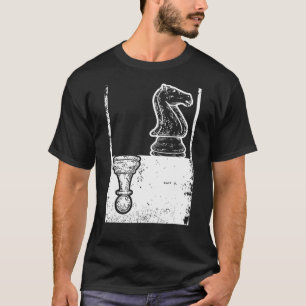 Camiseta Vintage Chess Chessboxe Pawn E Knight Shadow 1