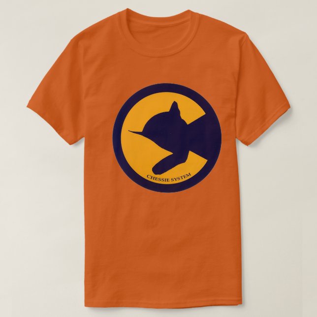 Camiseta Vintage Chessie Railroad System (Frente do Design)