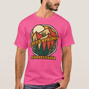 Camiseta Vintage Chest Primaveras Pennsylvania Mountain Hik