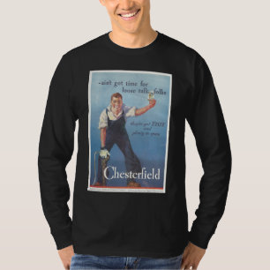 Camiseta Vintage Chesterfield Cigarettes Anúncio
