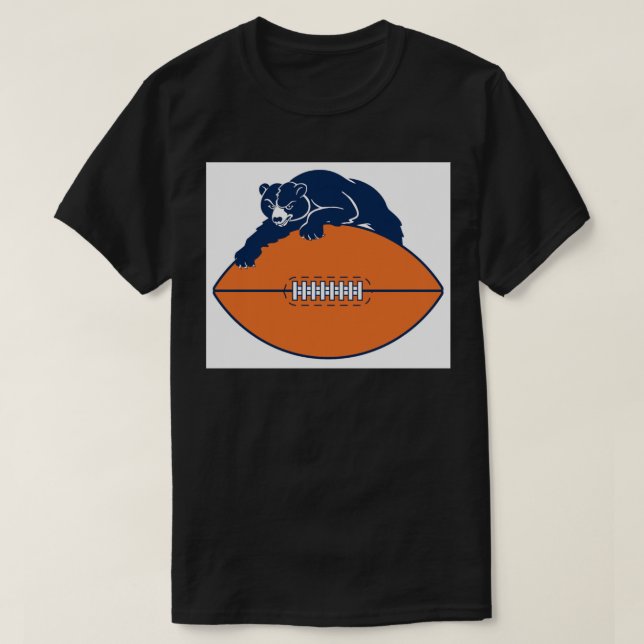 Camiseta Vintage Chicago Bears Sticker (Frente do Design)