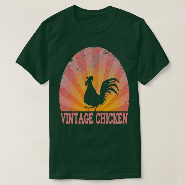 Camiseta Vintage Chicken Design red Triblend (Frente do Design)