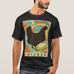 Camiseta Vintage Chicken Lover Animal Retro Style