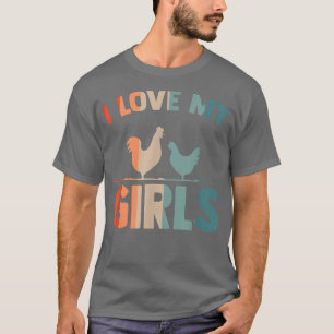 Camiseta Vintage Chickens Farmhouse para Agricultores