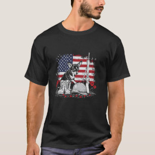Camiseta Vintage Chihuahua American Flag Memorial Day 4