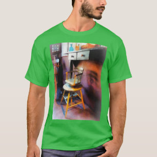 Camiseta Vintage Childx27s Cadeira de Barber