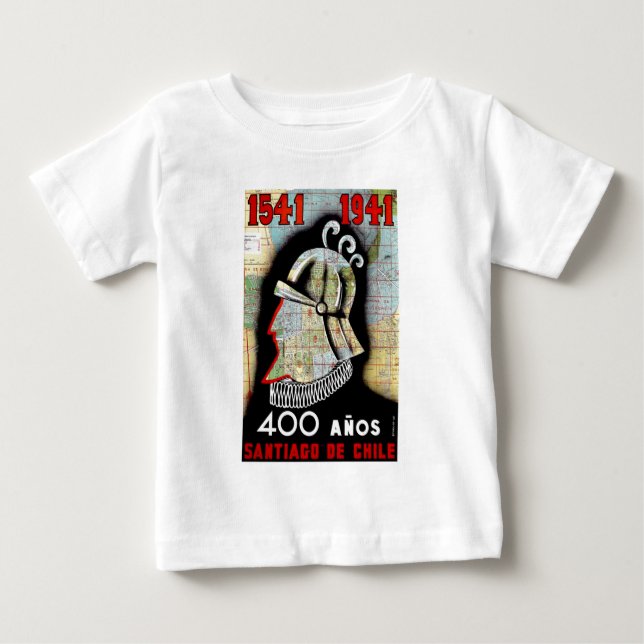 Camiseta Vintage Chile Santiago Viagem (Frente)