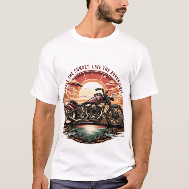 Camiseta Vintage Chopper no Sunset (Frente)