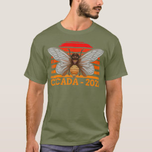 Camiseta Vintage Cicadas Brood X leste dos eua 2021 Insetos