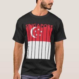 Camiseta Vintage Cingapura Férias de Bandeira