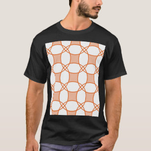 Camiseta Vintage Circles Art: Padrão Geométrico Sem Olhos