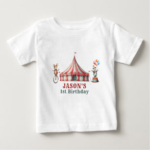 Camiseta Vintage Circus Carnival Aniversário