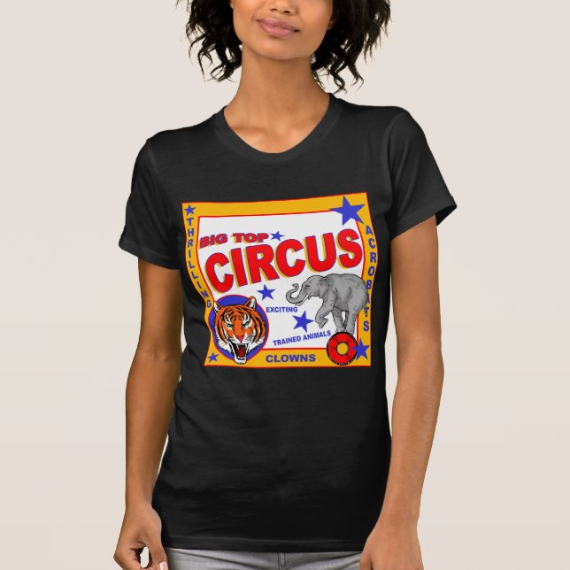 Camiseta Vintage Circus Poster (Frente)