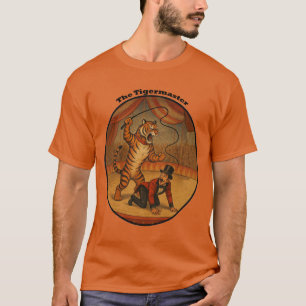 Camiseta Vintage Circus Tiger chicoteando seu URM Ringmaste