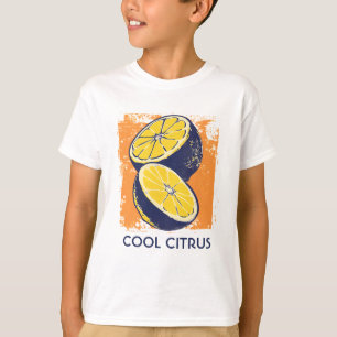 Camiseta Vintage Citrus Lemon Chic Watercolor
