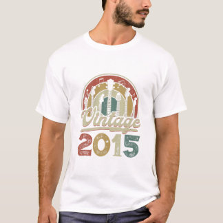 Camiseta Vintage City 2015 Homens Mulheres Criança